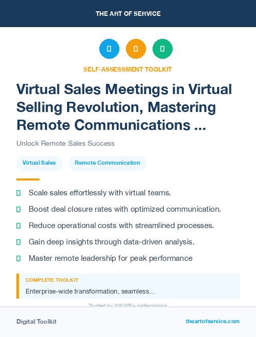 Virtual Sales Meetings in Virtual Selling Revolution, Mastering Remote Communications and Closing Deals Online