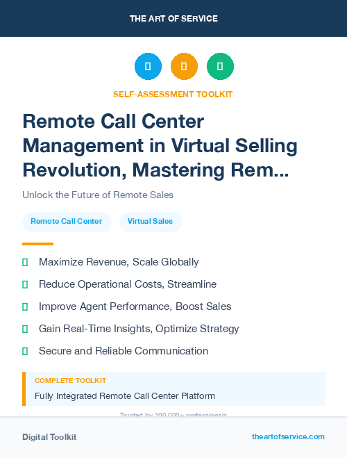 Remote Call Center Management in Virtual Selling Revolution, Mastering Remote Communications and Closing Deals Online