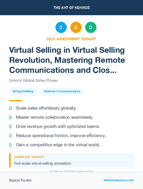 Virtual Selling in Virtual Selling Revolution, Mastering Remote Communications and Closing Deals Online