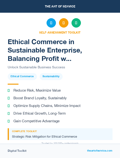 Ethical Commerce in Sustainable Enterprise, Balancing Profit with Environmental and Social Responsibility