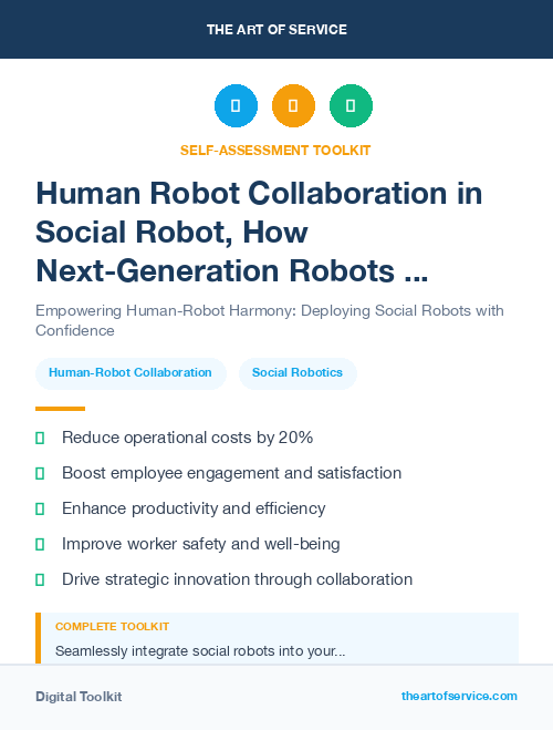 Human Robot Collaboration in Social Robot, How Next-Generation Robots and Smart Products are Changing the Way We Live, Work, and Play
