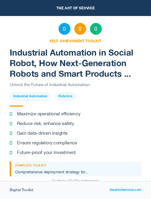 Industrial Automation in Social Robot, How Next-Generation Robots and Smart Products are Changing the Way We Live, Work, and Play