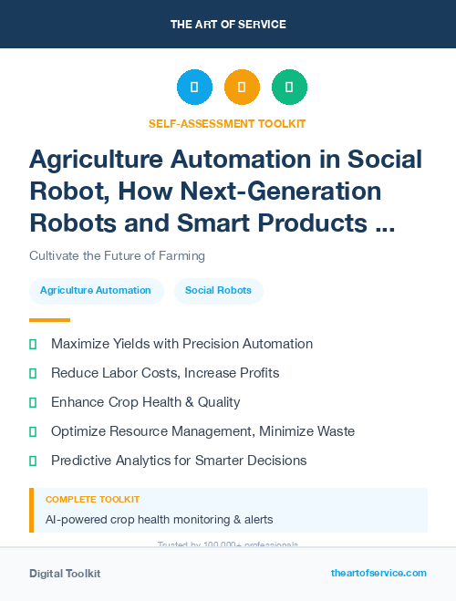 Agriculture Automation in Social Robot, How Next-Generation Robots and Smart Products are Changing the Way We Live, Work, and Play
