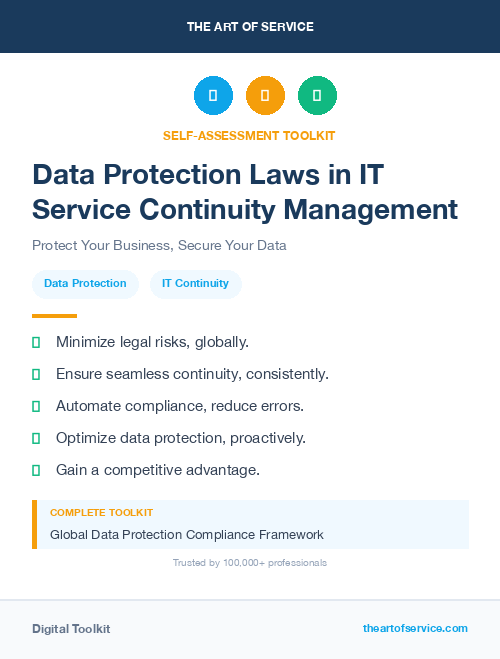 Data Protection Laws in IT Service Continuity Management