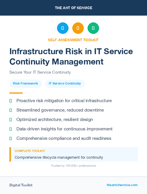 Infrastructure Risk in IT Service Continuity Management
