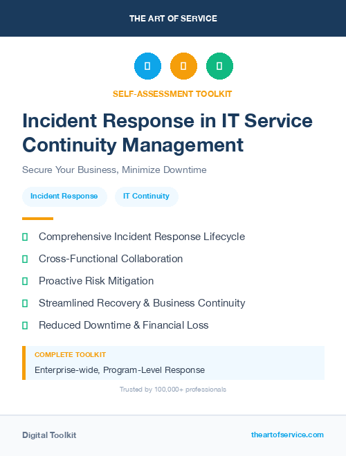 Incident Response in IT Service Continuity Management
