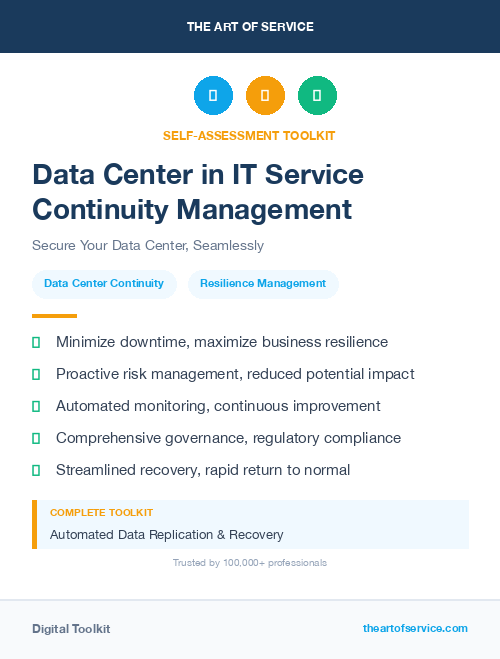 Data Center in IT Service Continuity Management