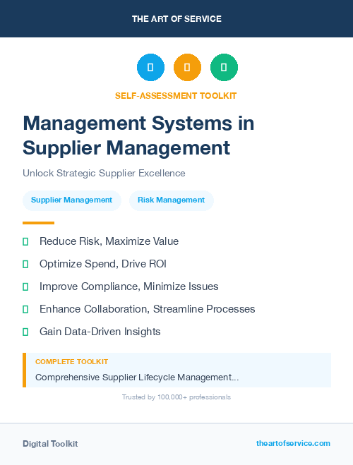Management Systems in Supplier Management