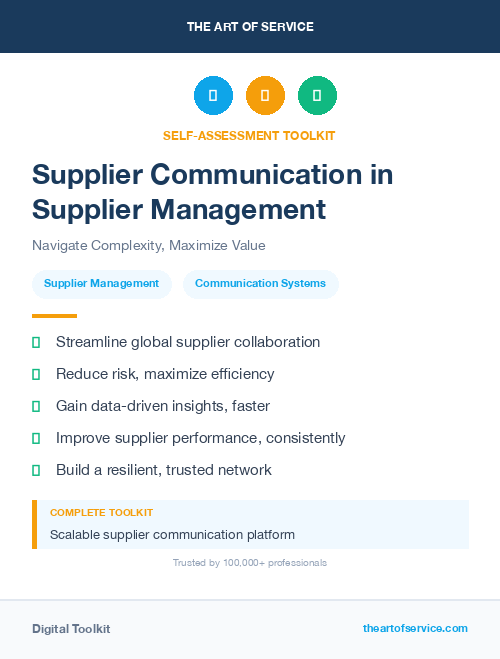Supplier Communication in Supplier Management