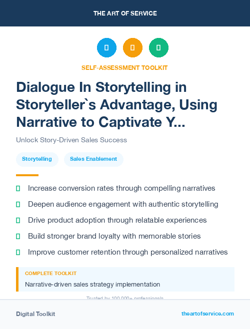 Dialogue In Storytelling in Storyteller`s Advantage, Using Narrative to Captivate Your Audience and Sell More