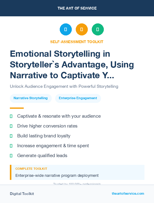 Emotional Storytelling in Storyteller`s Advantage, Using Narrative to Captivate Your Audience and Sell More