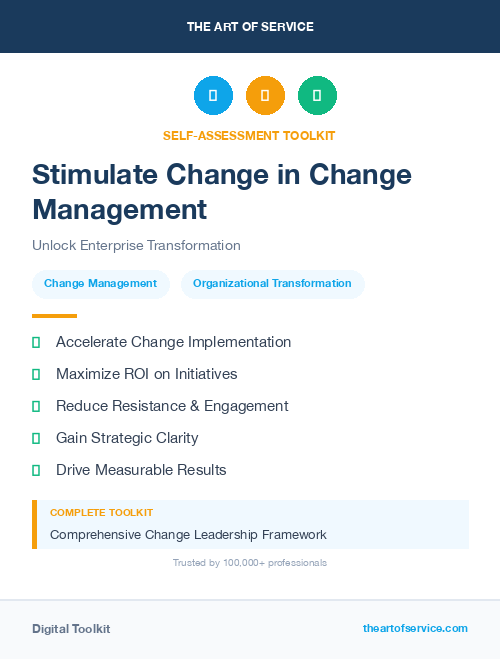 Stimulate Change in Change Management