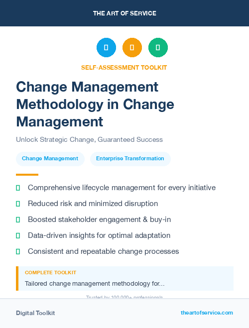 Change Management Methodology in Change Management
