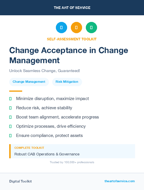 Change Acceptance in Change Management