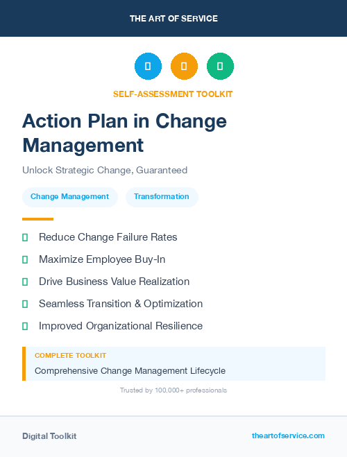 Action Plan in Change Management