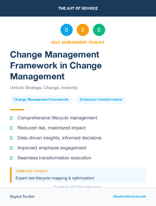 Change Management Framework in Change Management