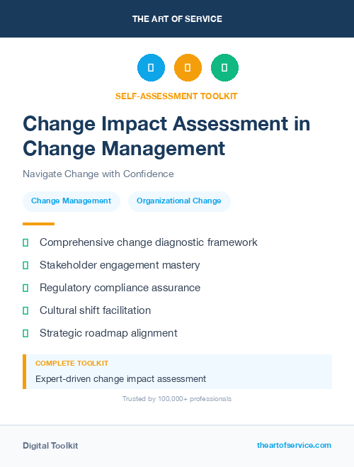 Change Impact Assessment in Change Management