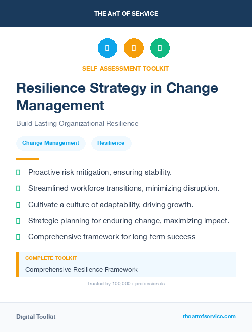 Resilience Strategy in Change Management