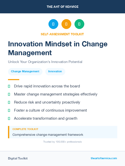 Innovation Mindset in Change Management