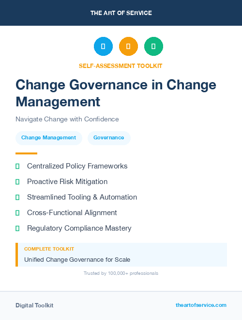 Change Governance in Change Management