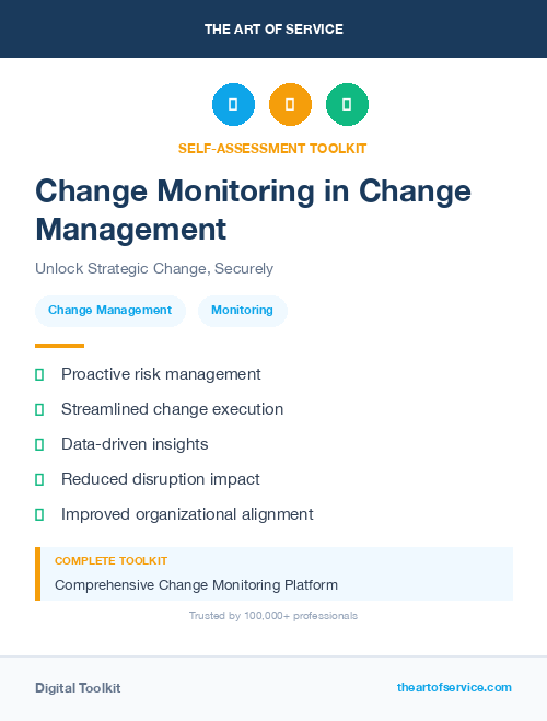 Change Monitoring in Change Management