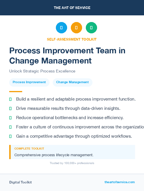 Process Improvement Team in Change Management