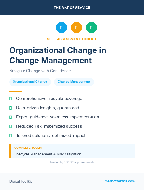 Organizational Change in Change Management