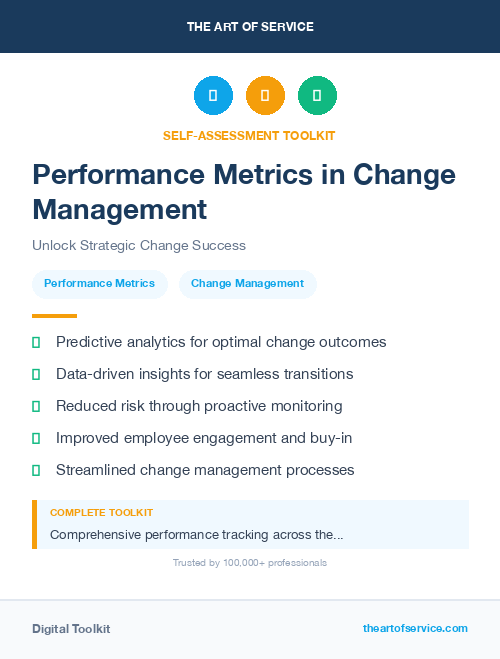Performance Metrics in Change Management