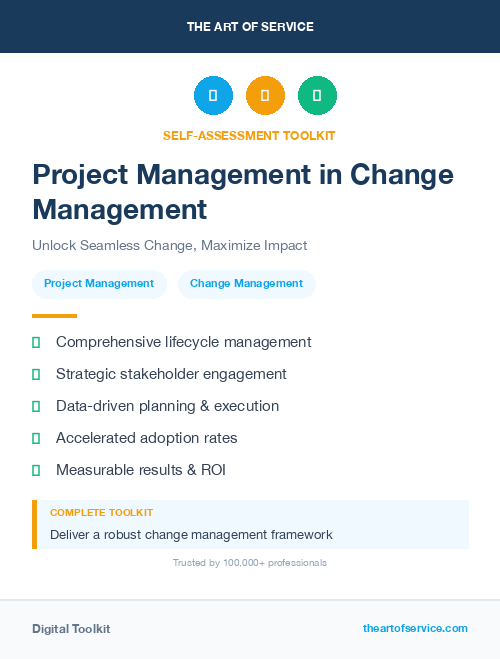 Project Management in Change Management