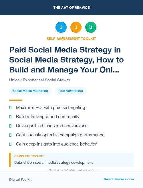 Paid Social Media Strategy in Social Media Strategy, How to Build and Manage Your Online Presence and Reputation