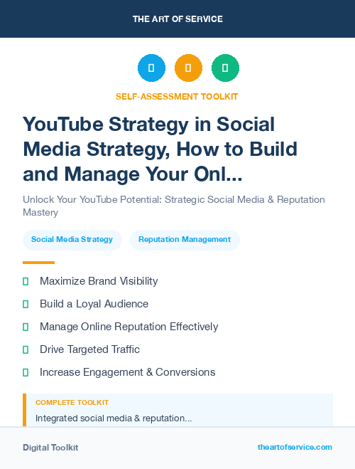 YouTube Strategy in Social Media Strategy, How to Build and Manage Your Online Presence and Reputation