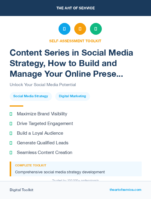 Content Series in Social Media Strategy, How to Build and Manage Your Online Presence and Reputation