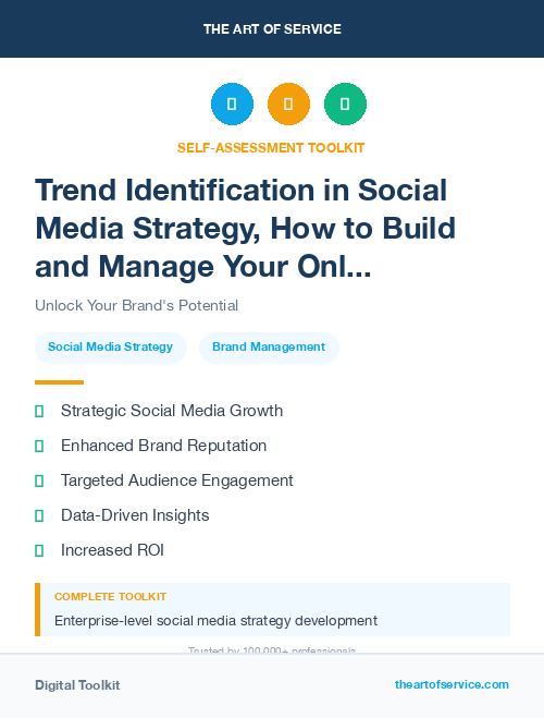 Trend Identification in Social Media Strategy, How to Build and Manage Your Online Presence and Reputation