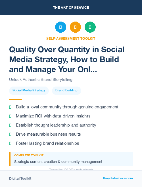 Quality Over Quantity in Social Media Strategy, How to Build and Manage Your Online Presence and Reputation