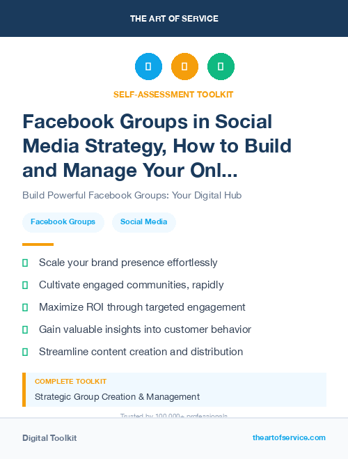 Facebook Groups in Social Media Strategy, How to Build and Manage Your Online Presence and Reputation