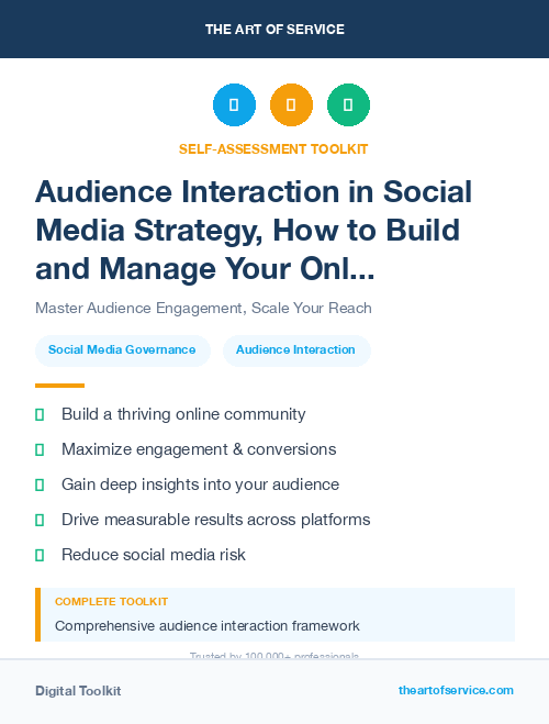 Audience Interaction in Social Media Strategy, How to Build and Manage Your Online Presence and Reputation