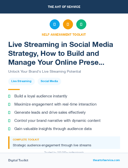 Live Streaming in Social Media Strategy, How to Build and Manage Your Online Presence and Reputation