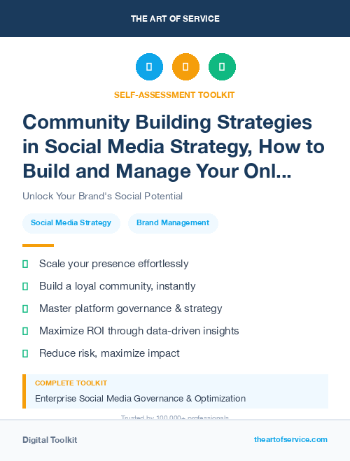 Community Building Strategies in Social Media Strategy, How to Build and Manage Your Online Presence and Reputation