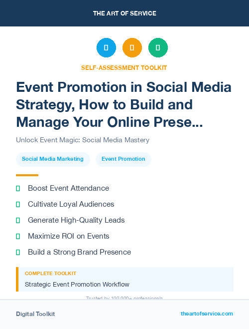 Event Promotion in Social Media Strategy, How to Build and Manage Your Online Presence and Reputation