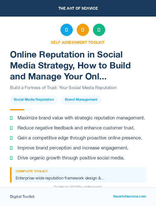 Online Reputation in Social Media Strategy, How to Build and Manage Your Online Presence and Reputation