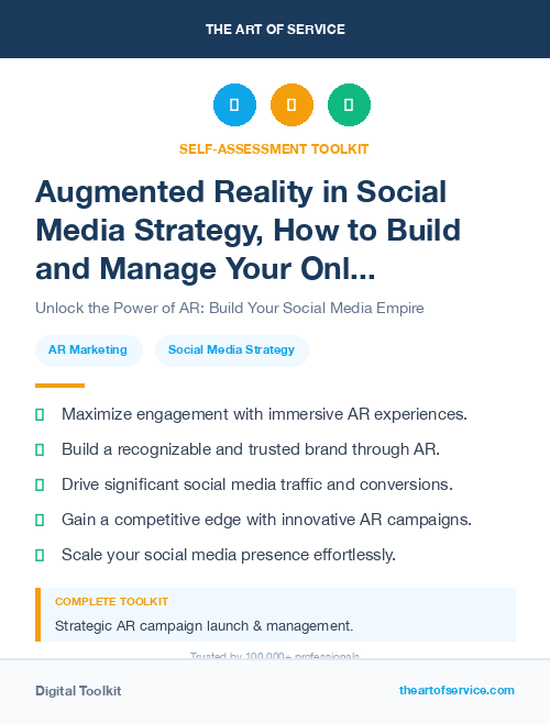 Augmented Reality in Social Media Strategy, How to Build and Manage Your Online Presence and Reputation