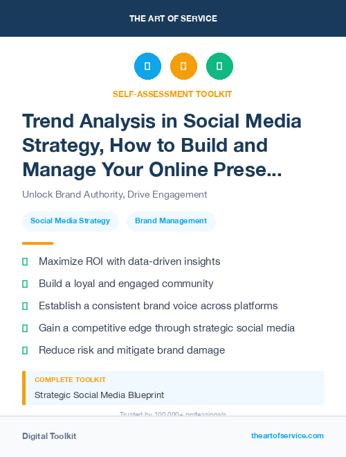 Trend Analysis in Social Media Strategy, How to Build and Manage Your Online Presence and Reputation