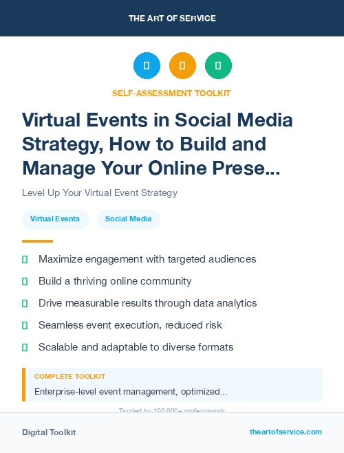 Virtual Events in Social Media Strategy, How to Build and Manage Your Online Presence and Reputation