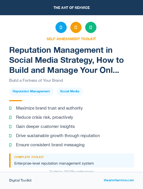 Reputation Management in Social Media Strategy, How to Build and Manage Your Online Presence and Reputation