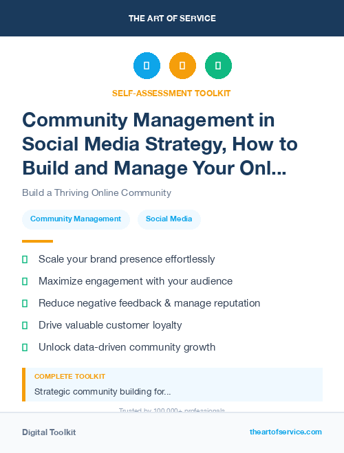 Community Management in Social Media Strategy, How to Build and Manage Your Online Presence and Reputation