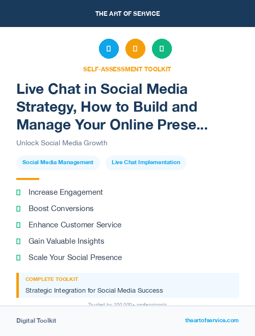 Live Chat in Social Media Strategy, How to Build and Manage Your Online Presence and Reputation