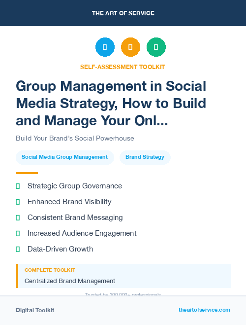 Group Management in Social Media Strategy, How to Build and Manage Your Online Presence and Reputation
