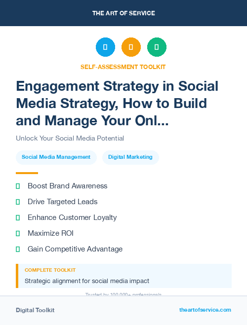 Engagement Strategy in Social Media Strategy, How to Build and Manage Your Online Presence and Reputation