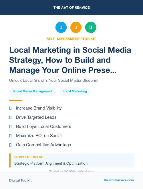 Local Marketing in Social Media Strategy, How to Build and Manage Your Online Presence and Reputation