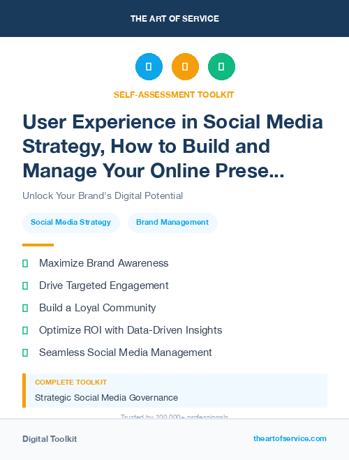 User Experience in Social Media Strategy, How to Build and Manage Your Online Presence and Reputation